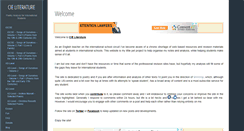 Desktop Screenshot of cieliterature.com